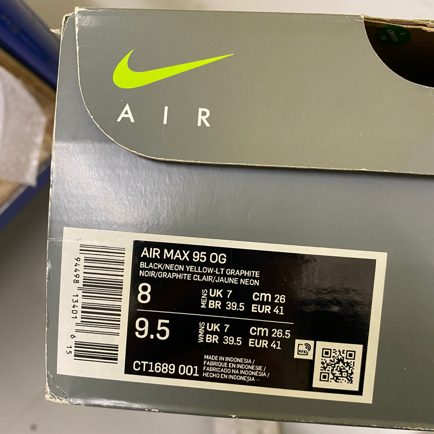 Nike Air Max 95 OG Neon (2020) UK7