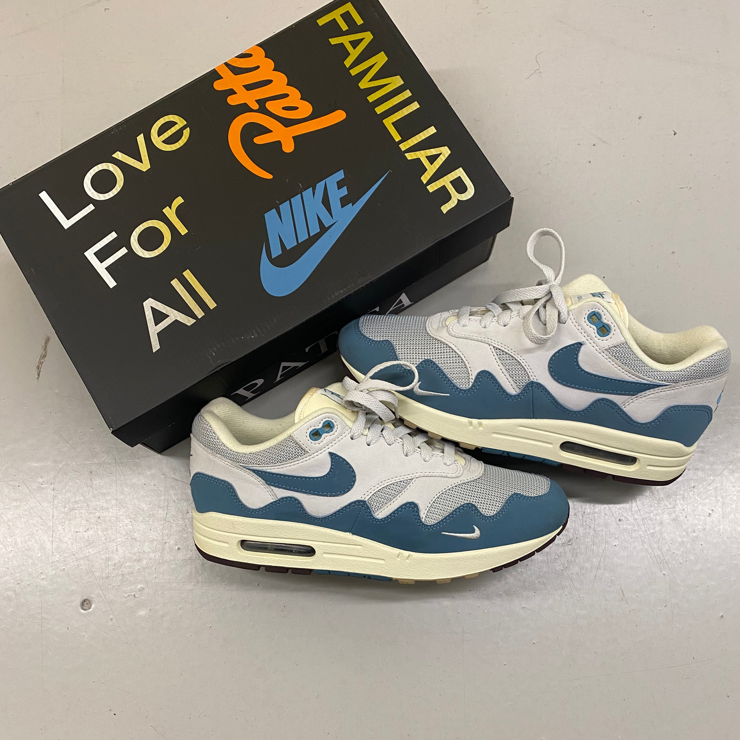 Nike Air Max 1 Patta Waves Noise Aqua (With Bracelet) UK8
