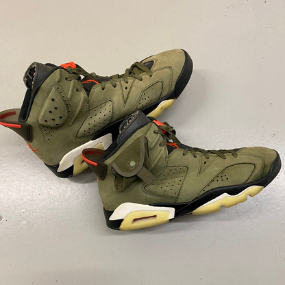 Travis Scott x Jordan 6 Medium Olive UK9